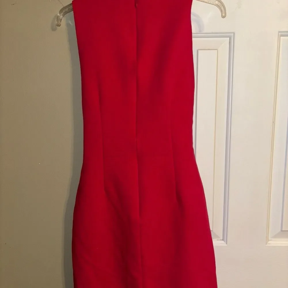 Lulu's Pink  Tie Front Sheath Dress - Picture 2 of 7